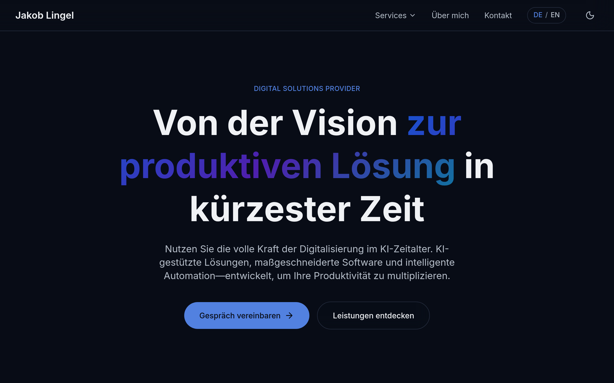 Business-Website desktop screenshot