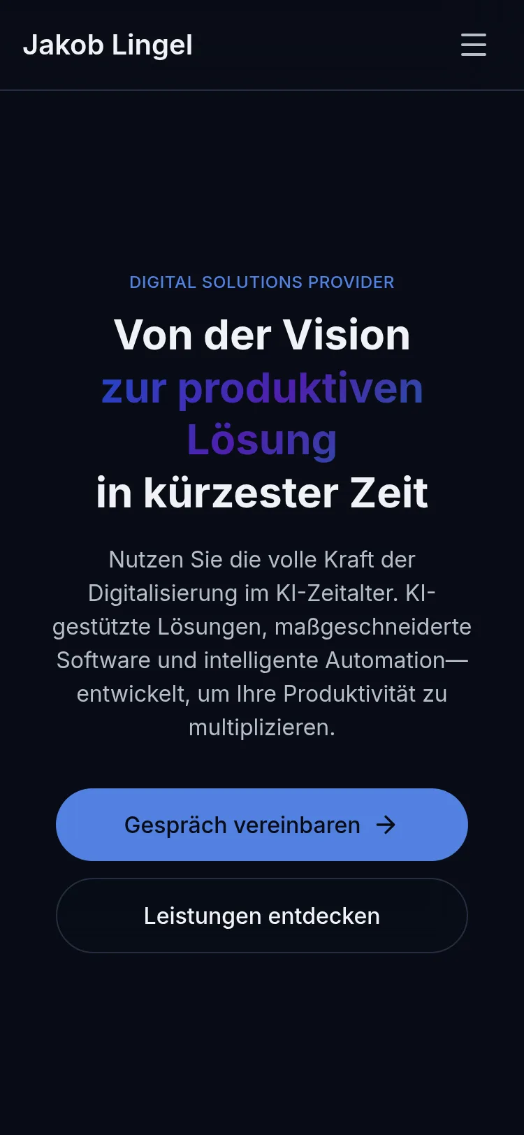 Business-Website mobile screenshot